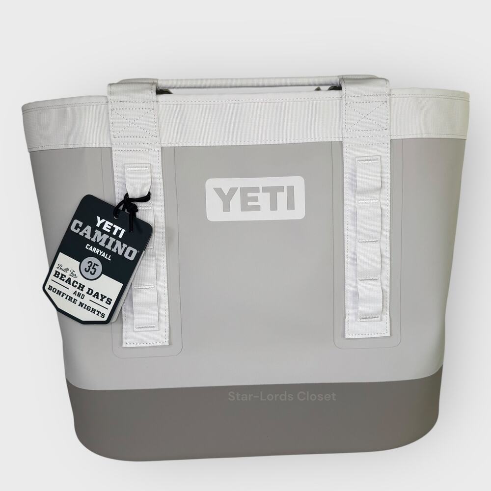 YETI Camino Carryall 35L Taupe Waterproof Tote Bag Durable Gym Beach Travel NWT